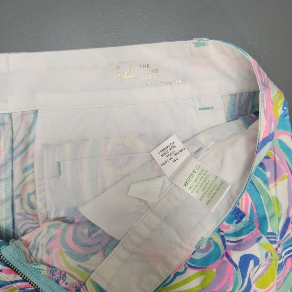 Lilly Pulitzer Jayne Short Gillty Pleasure Cotton 7 Inch Inseam Size 14 Beachy - Picture 2 of 10